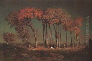 Under the Birches 1842-43 by Theodore Rousseau