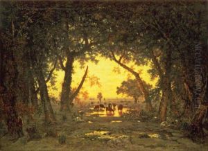 The Forest at Fontainebleau: Morning (Lisiere de foret; effet de matin) 1849-51