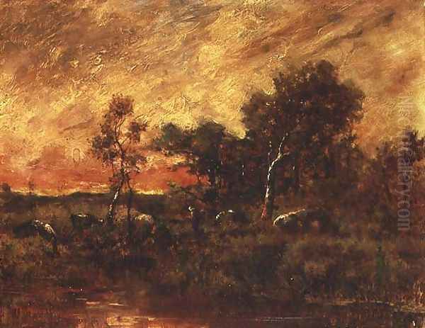 Wooded Landscape with a Faggot Gatherer - view 1