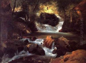 The Water Mill 1829 by Theodore Rousseau