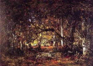 Forest Interior 1857 by Theodore Rousseau