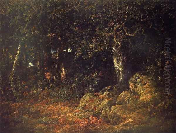 The Oak in the Rocks 1860 by Theodore Rousseau