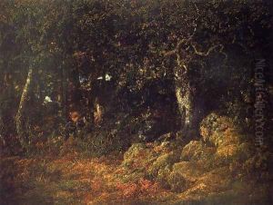 The Oak in the Rocks 1860 by Theodore Rousseau