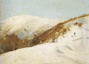 Mailman to Omeo (Snow Shoes) by Tom Roberts