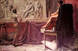 The Sculptor's Studio by Tom Roberts