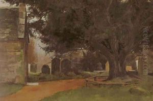 Churchyard at Shillingstone by Tom Roberts