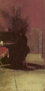 Woman at the Piano by Tom Roberts