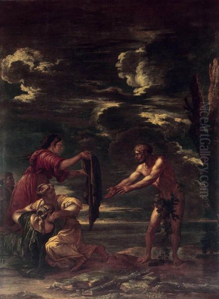Odysseus and Nausicaa - view 1