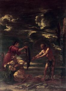 Odysseus and Nausicaa by Salvator Rosa
