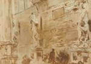Piazza Della Signoria by Plinio Nomellini