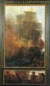 La Nave Corsara by Plinio Nomellini