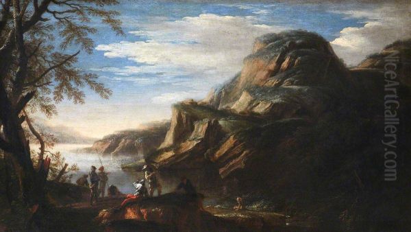 Rocky Landscape with Figures - view 1