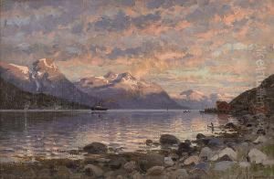 Kystlandskap I Ettermiddagssol