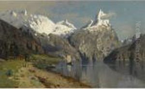 Fjord Landskap (fjord Landscape) by Adelsteen Normann