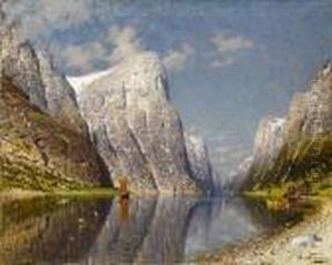 Norwegischer Fjord by Adelsteen Normann