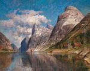 Paesaggio Con Fiordo by Adelsteen Normann