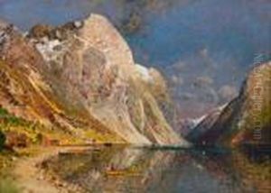 Sonniger Fjord by Adelsteen Normann