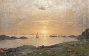 Sunset Over The Bay by Adelsteen Normann
