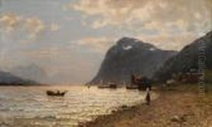 Norsk Fjord 1879 1879 by Adelsteen Normann