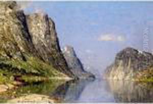 A Norwegian Fjord by Adelsteen Normann