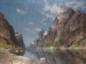 Boats In A Fjord Landscape
