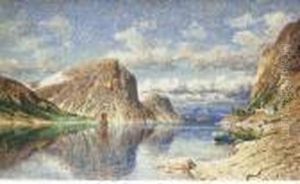 A Norwegian Fjord by Adelsteen Normann