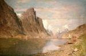 Fjordlandskap by Adelsteen Normann