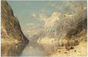 A Norwegian Fjord by Adelsteen Normann