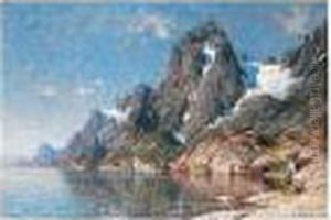 Seilbater Pa Fjorden (sailing On The Fjord) by Adelsteen Normann