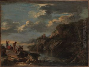 Bandits on a Rocky Coast by Salvator Rosa