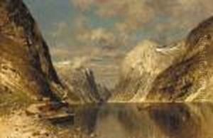 A Fjord On A Summer's Day by Adelsteen Normann
