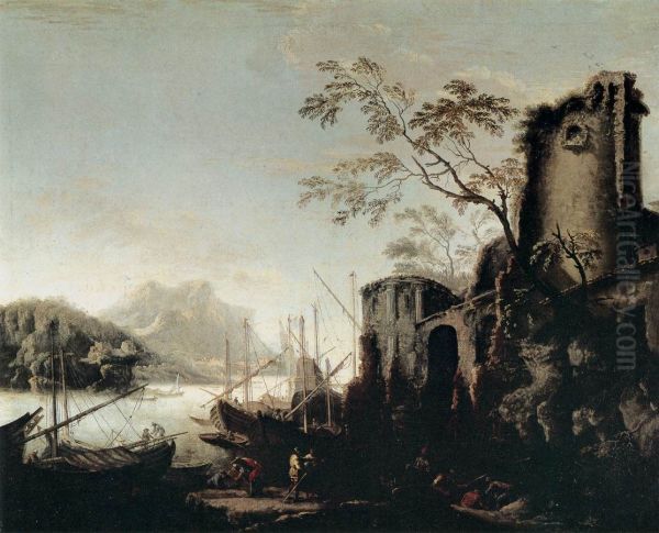 Marine Landscape with Towers - view 1
