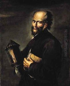 Diogenes searching for an honest man