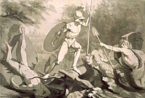 Fight of Achilles with the River Scamander by Philipp Otto Runge