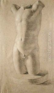 Torso of a Young Man on round plinth, 1800 by Philipp Otto Runge