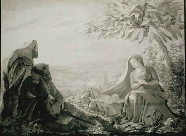 Rest on the Flight into Egypt, 1805 by Philipp Otto Runge
