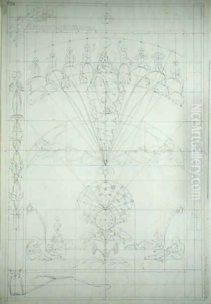Night preparatory study, 1803 - view 1