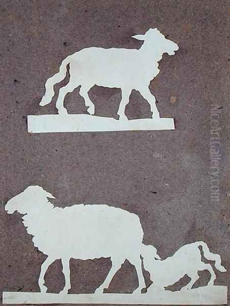 Sheep and Sheep with Lamb - view 1