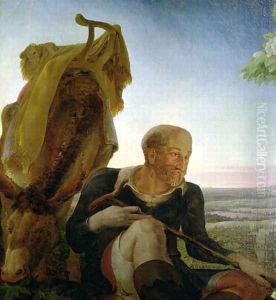 St Joseph from Rest on the Flight into Egypt, 1805-06 by Philipp Otto Runge