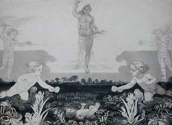 Study for the lower half of The Morning, 1803 - view 1