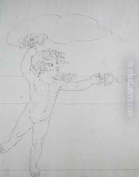 Genie with a Rose, a study for The Morning, 1803 - view 1