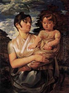 The Artist's Wife and Son by Philipp Otto Runge