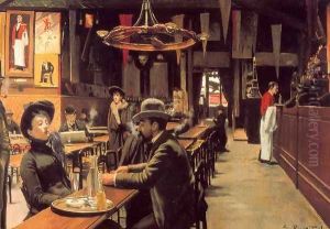 Café de Montmartre by Santiago Rusinol i Prats