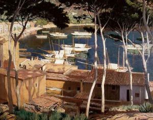Port de Soller, 1900s by Santiago Rusinol i Prats