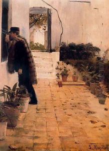 Pelando la pava by Santiago Rusinol i Prats
