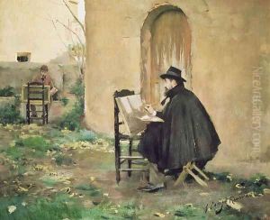 Rusinol and Casas painting, 1890 by Santiago Rusinol i Prats