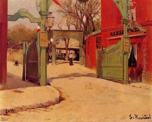 Entrada de un parque by Santiago Rusinol i Prats
