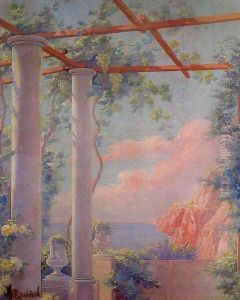 Fragmento de una decoración mural by Santiago Rusinol i Prats