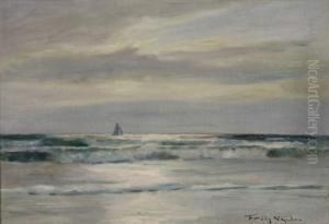 Sailboat Off The Coast by Poul Friis Nybo