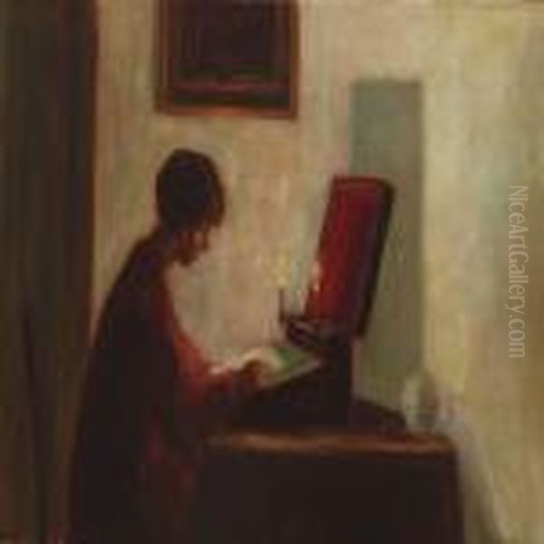 Interior With A Woman Reading - view 1